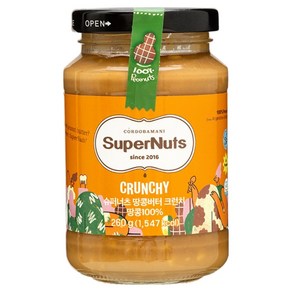 슈퍼너츠 땅콩버터 크런치, 260g, 1개