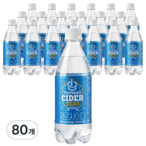 탐사 제로 사이다, 500ml, 80개