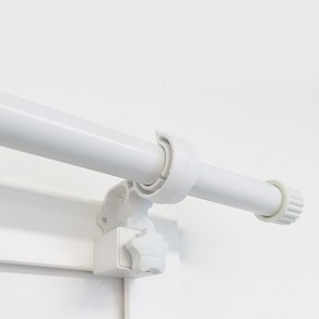 감성다는남자 안뚜리봉 심플 커튼봉 25mm + 안뚜리브라켓 3개 + 나사, 화이트