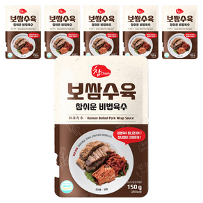 참 보쌈 수육 참쉬운 비법육수, 150g, 6개