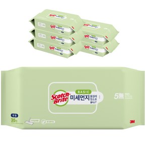 스카치브라이트 베이직 미세먼지 물걸레 청소포 플러스, 35매