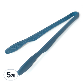 키친팩토리 실리콘 다용도 집게, 다크블루, 5개