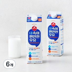 서울우유 내 속이 편안한 우유, 900ml, 6개