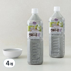 맑은물에 연해주콩 흑임자 콩물, 1L, 4개
