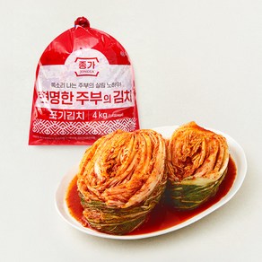 대상 종가 현명한주부 포기김치, 4kg, 1개