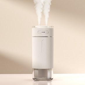 홈플래닛 듀얼 노즐 탁상용 미니 가습기 350ml, HO-008, 화이트
