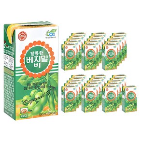베지밀 달콤한 비 두유, 190ml, 32개
