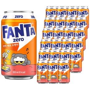 환타 제로 오렌지 탄산음료, 350ml, 24개 - 환타/써니텐