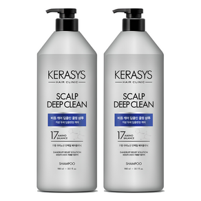 케라시스 두피 비듬케어 딥클린 쿨링 단백질 샴푸, 980ml, 2개 - 샴푸