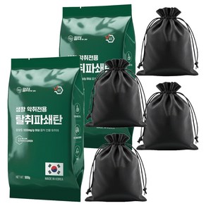 필터포유 파쇄 활성탄 실내 탈취제 + 부직포 주머니 2p 세트, 500g, 2세트