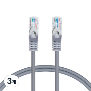 AVIVE CAT.6 UTP 랜케이블 AP-6UTP-5M, GREY, 3개
