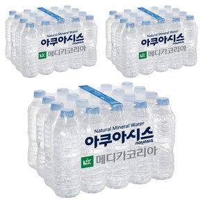 아쿠아시스 생수 무라벨, 500ml, 60개