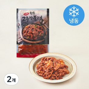 꾸버가 한돈 고추장 불고기 (냉동), 450g, 2개