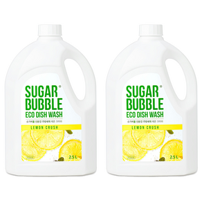 슈가버블 주방세제 레몬 크러쉬, 2.5L, 2개