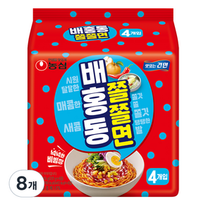 Baehongdong Jjoljjolmyeon 129g, 4 packs