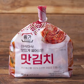 종가 아삭아삭 맛있게 썰어담은 맛김치, 900g, 1개 - 맛김치