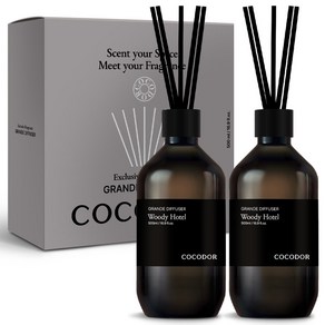 그란데 디퓨저, 우디호텔, 500ml, 2개