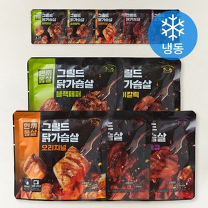 그릴드 닭가슴살 5종 x 2p 세트 (냉동), 100g, 1개입, 10개