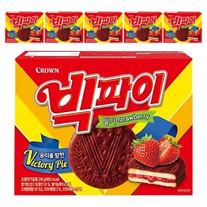 빅파이 딸기, 216g, 6개 - 과자파이/과자케이크