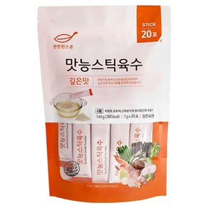 천연한스푼 석하 깊은맛 맛능 스틱 육수 20p, 140g, 1개