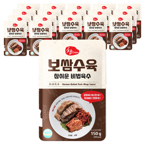 참 보쌈 수육 참쉬운 비법육수, 150g, 18개