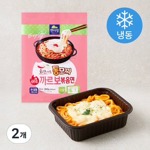 면사랑 치즈가득 통모짜 매콤 까르보볶음면 (냉동), 350g, 2개