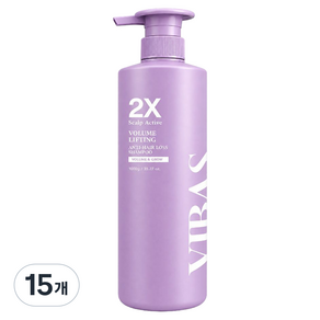 비바스 2X 스칼프 액티브 볼륨 리프팅 단백질 약산성 탈모샴푸, 1kg, 15개