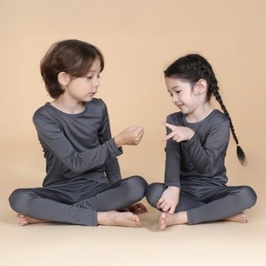 보누맘 아동용 웜히트텍 발열 실내복 상하세트