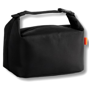 곰지홈 보온보냉 도시락 가방, 블랙, 1개