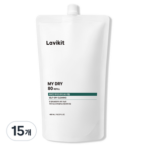 라비킷 마이드라이80 홈드라이세제 리필, 480ml, 15개