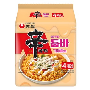 신라면 툼바, 137g, 4개