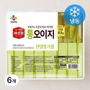 하선정 통오이지, 1kg, 6개