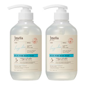 제이멜라 인 프랑스 퓨어 레이지 바이브 바디 워시 플로럴 머스크향, 500ml, 2개