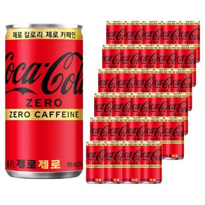 코카콜라 제로제로, 190ml, 30개 - 콜라