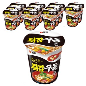 튀김우동 컵면, 62g, 12개