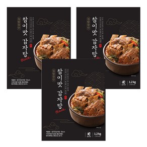 참이맛 감자탕 블랙, 1.2kg, 3개