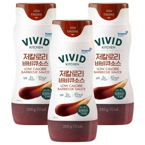 비비드키친 저칼로리 바비큐소스, 320g, 3개