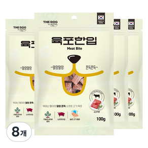 더독 소프트 생육 쫀득 강아지 간식 육포한입