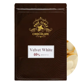 파베글라스 화이트 커버춰 리얼 초콜릿 40%, 400g, 1개