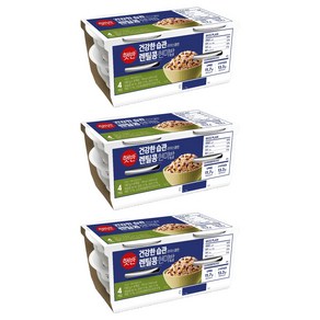 햇반 라이스플랜 렌틸콩 현미밥, 190g, 12개