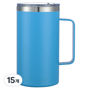 워터하마 비비드 텀블러 머그컵, 블루, 710ml, 15개