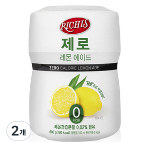 리치스 제로 레몬 에이드분말, 600g, 1개입