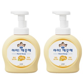 아이깨끗해 항균 폼 핸드솝 순 보송보송 파우더향, 490ml, 2개 - 핸드워시/비누