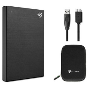씨게이트 One Touch HDD 외장하드 데이터복구+암호화 기능+파우치+USB케이블 STKY2000400