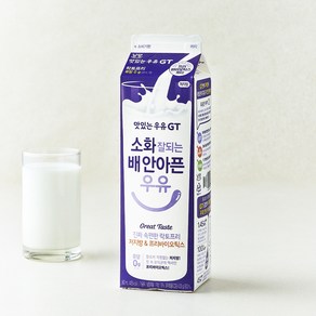 [로켓프레시] 남양유업 맛있는우유GT 소화 잘되는 배 안아픈 저지방 & 프리바이오틱스 우유, 900ml, 1개