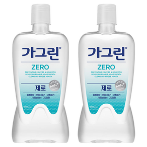 가그린 제로 구강청결제, 1.2L, 2개 - 구강청결제