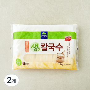 면사랑 쫄깃한 생칼국수, 1kg, 2개
