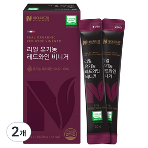 네이처드림 리얼 유기농 레드와인 비니거 14p, 280g, 2개