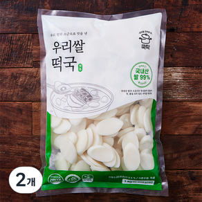 [로켓프레시] 쿡탁 우리쌀 떡국, 1kg, 2개