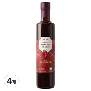 닥터린 유기농 레드와인 비니거, 300ml, 4개